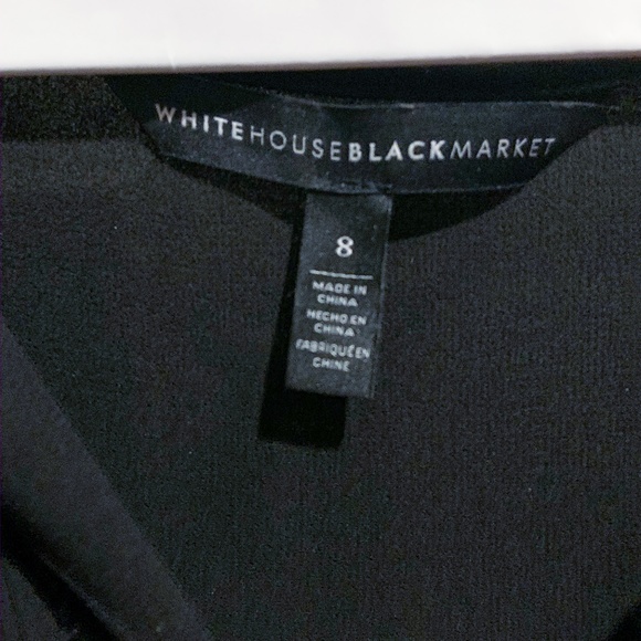 NWOT WHBM Black Long Sleeve Top - Picture 6 of 6